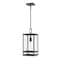 Z-Lite Nuri 1 Light Outdoor Chain Mount Ceiling Fixture, Black & Clear 596CHM-BK - alternate 1